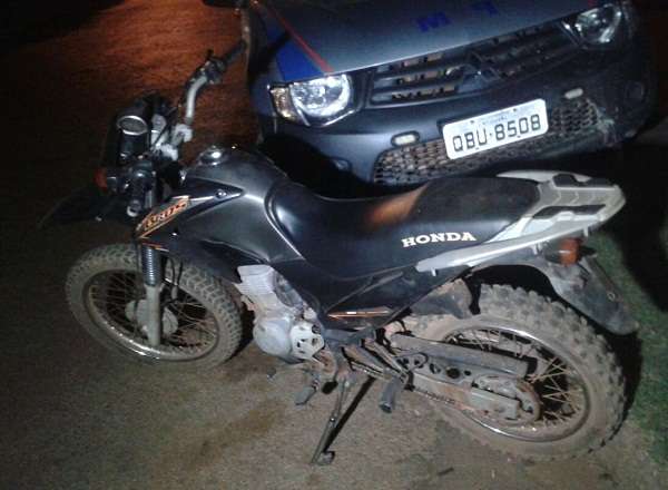 Policia Militar de Aripuanã recupera moto furtada e apreende menor