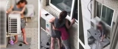 Mulher flagra traição tenta pular de prédio com a filha