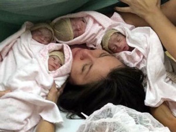 Estoque de leite materno cai e família de quadrigêmeos de MT pede doação