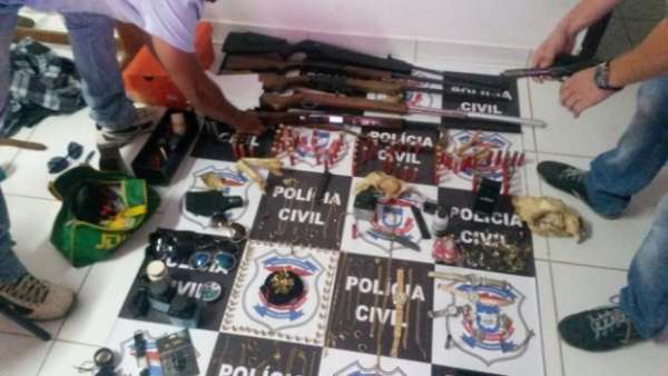 Investigações de furtos resultam na apreensão de armas e 200 munições em Lucas do Rio Verde