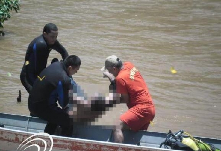 Bombeiros localizam corpo de vítima de afogamento no Rio do Sangue em MT