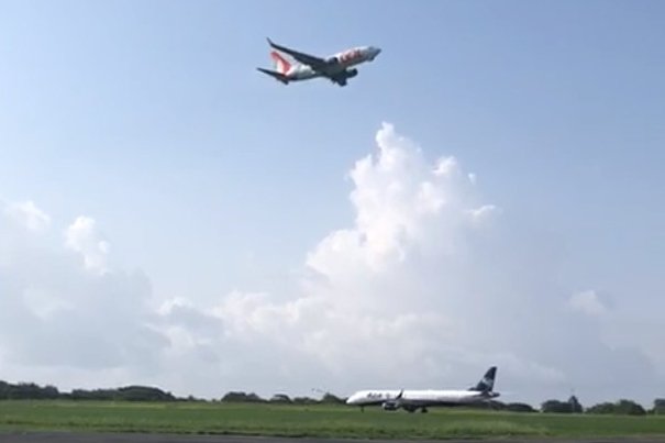 Avião arremete para evitar colisão em Fernando de Noronha