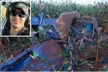 Avião agrícola cai em milharal e empresário morre em MT