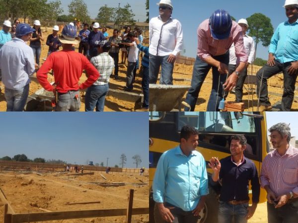 Prefeito assenta primeiro tijolo e dá início à construção da UPA em Colniza