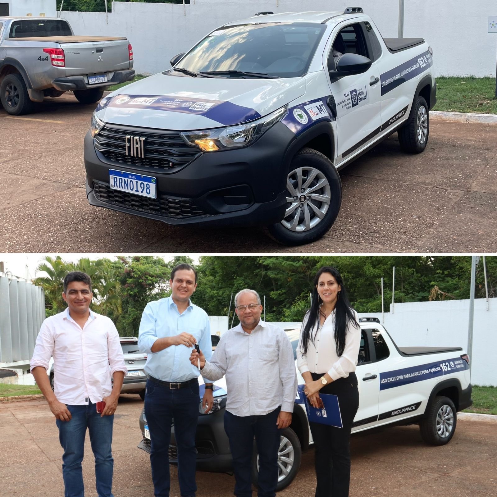 Deputado Thiago Silva viabiliza entrega de pick-up Strada para atender Colniza e distritos