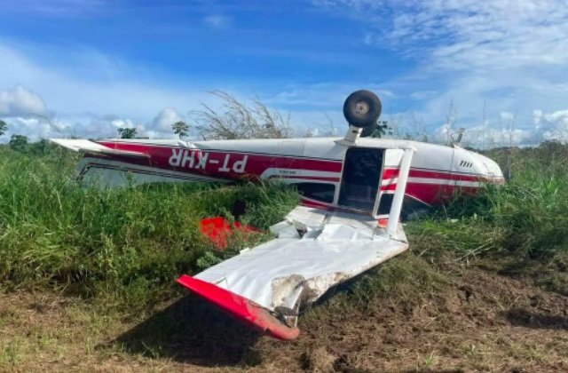 Criminosos derrubam aeronave durante tentativa de roubo no Pará