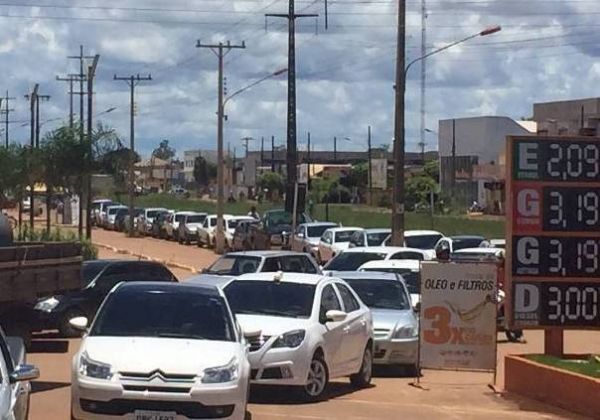 Combustível acaba em praticamente todos os municípios do Nortão de Mato Grosso