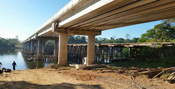 Obra da maior ponte de concreto de Mato Grosso entra na reta final em Colniza-MT