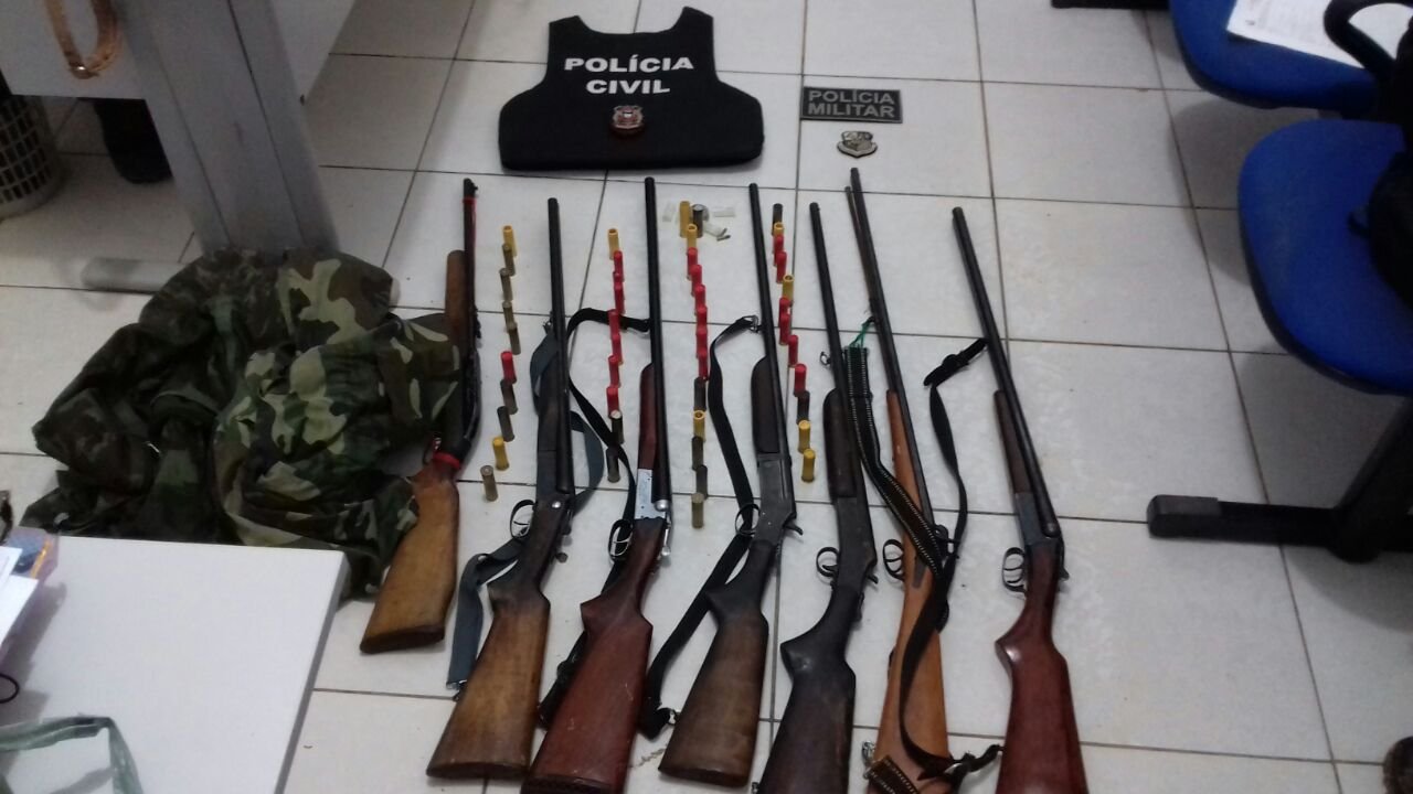 Associação criminosa é presa em Colniza com armas e munições após homicídio 