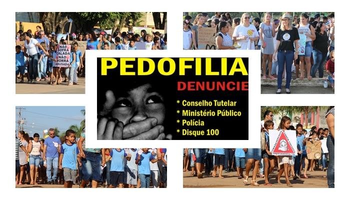 Secretaria de Ação Social em Colniza faz passeatas no dia nacional de combate a pedofilia