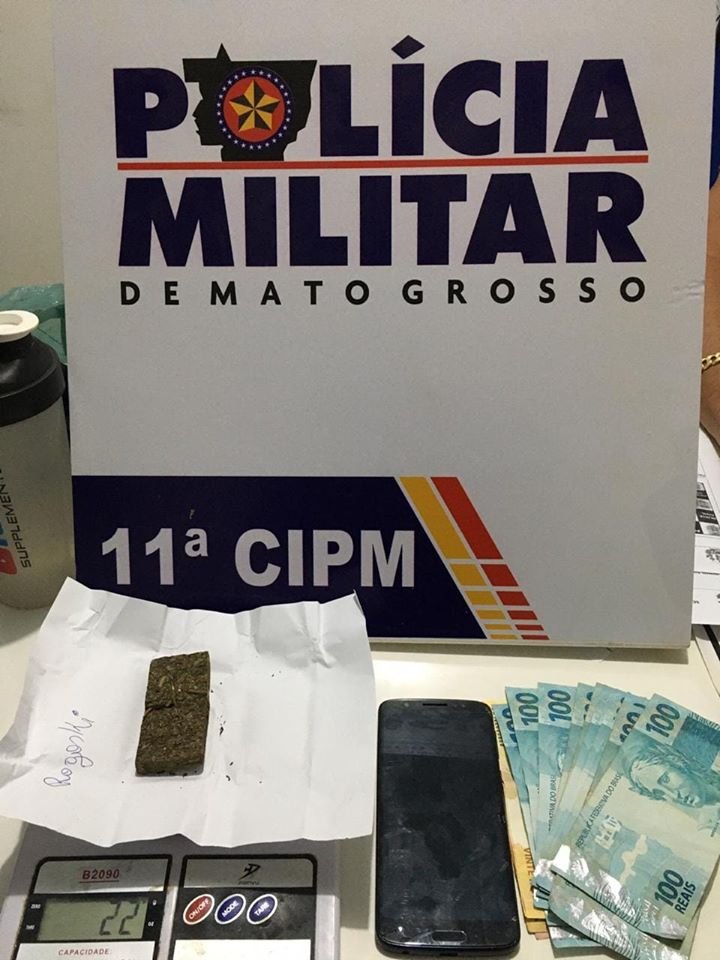 Polícia Militar apreende droga ao realizar abordagem a suspeito em Colniza