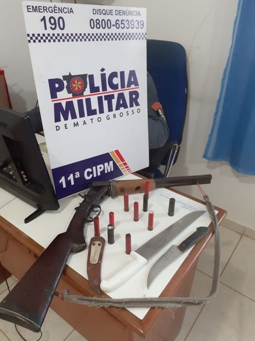 Polícia Militar apreende arma de fogo em Colniza