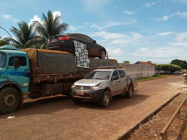 Polícia Civil apreende caminhão e BMW com documento falso em Aripuanã