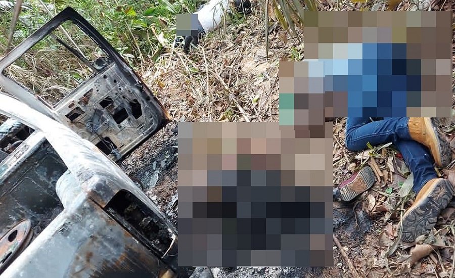 Quatro corpos são encontrados com sinais de execução em Aripuanã, um deles foi carbonizado