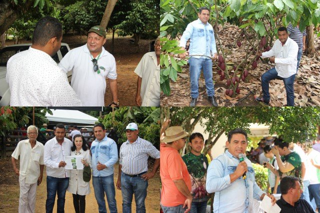 Vereadores e técnico de Colniza representam o município em um Dia Especial Sobre Cacau Clonal em Rondônia