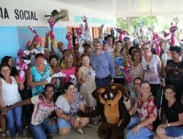 Secretaria de Assistência Social de Colniza, realiza festa de pascoa para Grupo da 3ª Idade
