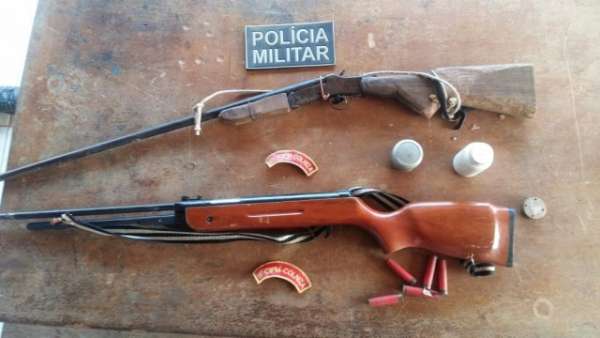 Polícia Militar apreende duas espingardas em Colniza-MT