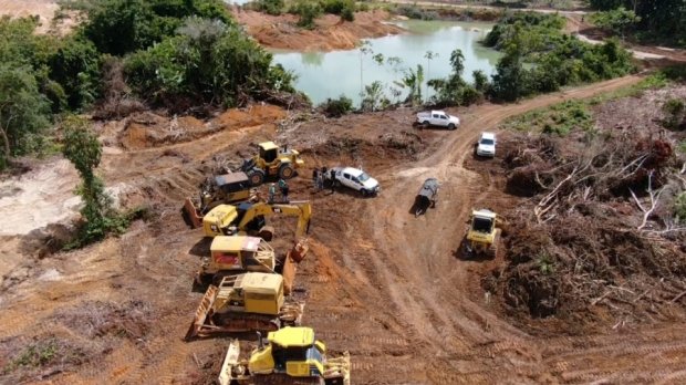 Polícia Civil e Sema flagram exploração de garimpo em desacordo com licença ambiental