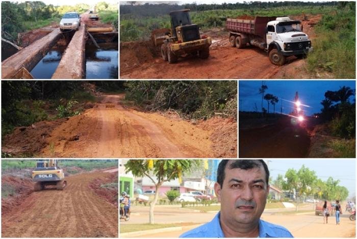 Secretaria de Obras coloca as máquinas na estrada na “OPERAÇÃO ESTRADA PLANA ESCOAMENTO PLENO”