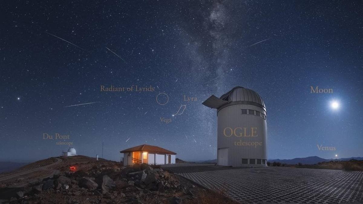 Chuva de meteoros Líridas iluminará os céus entre terça e quarta