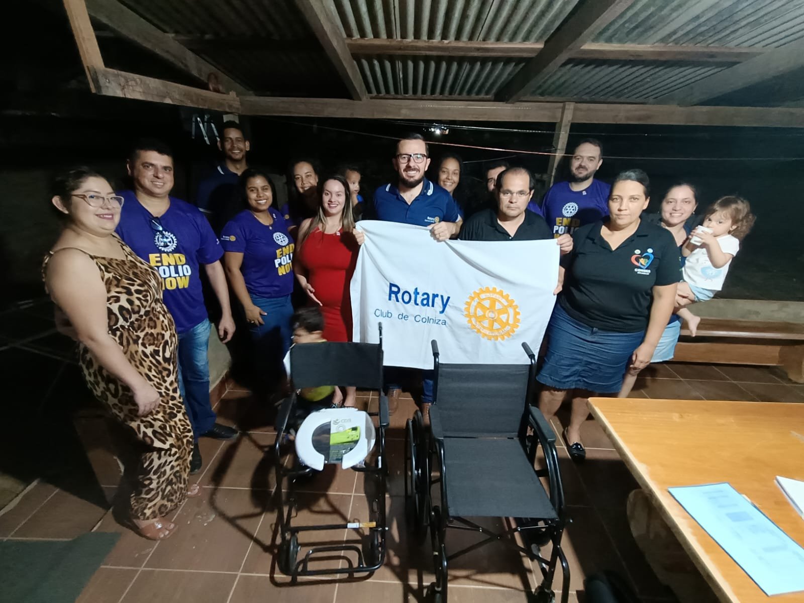 Rotary club de Colniza recebe repasse financeiro do CONSEG e realiza a aquisição de cadeiras de rodas e de banho para atender a população colnizense