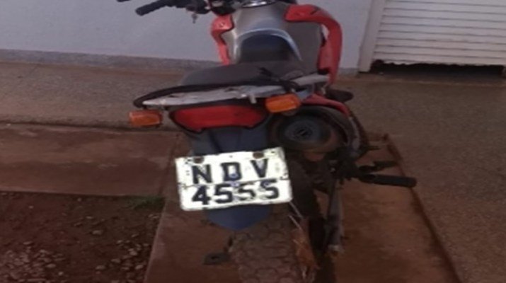 Polícia Militar de Juína recupera motocicleta roubada em Colniza