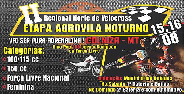 Cotriguaçu abre II Regional Norte de Velocross Etapa Agrovila noturna