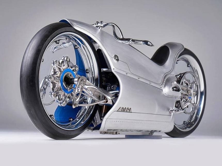Moto elétrica futurista revive design de quase 100 anos atrás