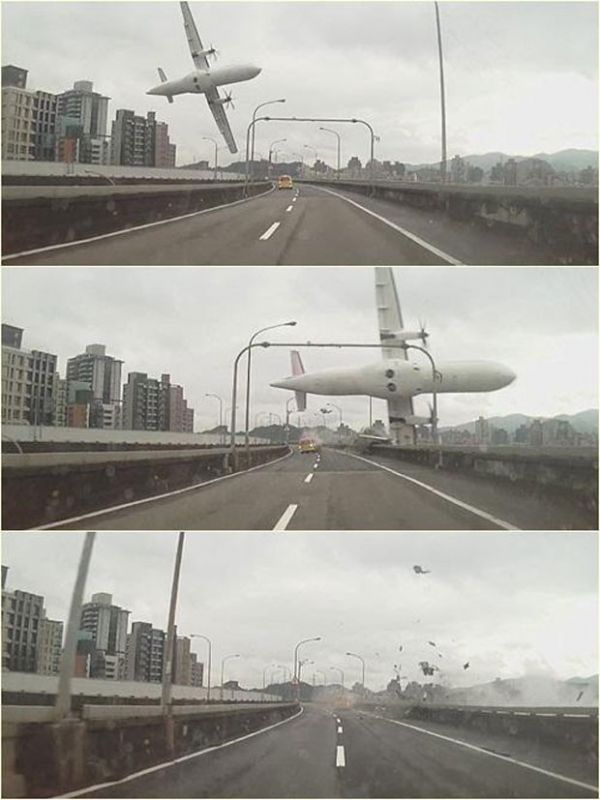 Avião cai após bater em viaduto e deixa 12 mortos