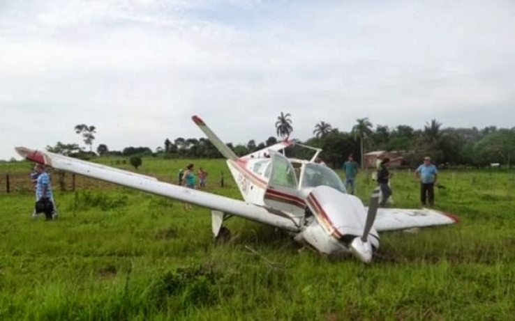 ACIDENTE - Após pane no motor, avião faz pouso forçado em Santo Antônio
