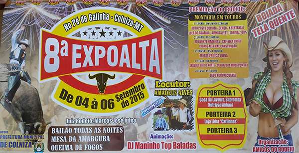 Nesta sexta-feira começa a 8ª Expoalta em Colniza-MT