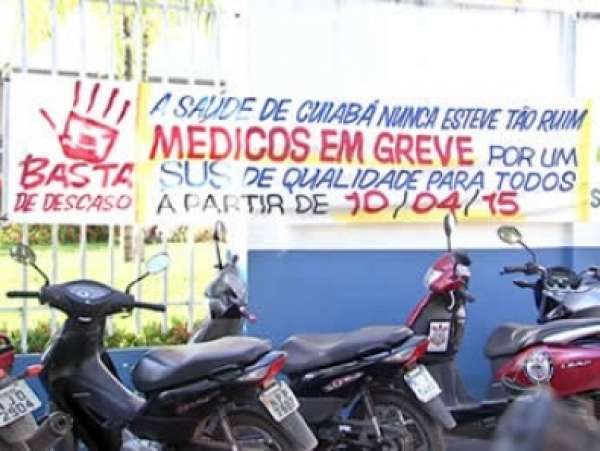 Médicos alegam falta de estrutura e param de atender 100% em Cuiabá