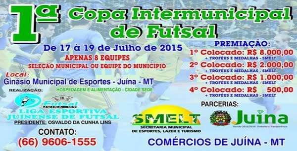 Começa hoje Copa Sicredi Intermunicipal de futsal