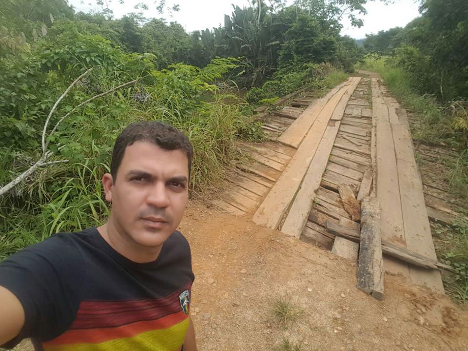 Vereador Marquinho de Colniza, solicita a construção da Ponte sobre o Rio Pedro Madalena, no assentamento Pacutinga