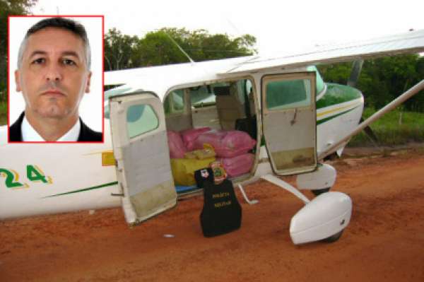 Ex-delegado de Colniza, é preso com 150 quilos de cocaína em avião em MT